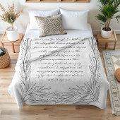 Couverture Polaire Psalm 23 Fleece Blanket The Lord is My Shepherd 