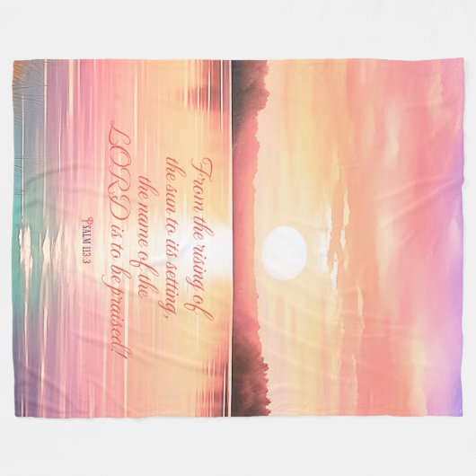 Couverture Polaire Psaume 113:3 (Devant (Horizontal))