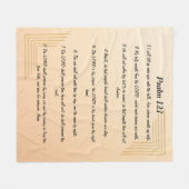 Couverture Polaire Psaume 121 (Devant (Horizontal))