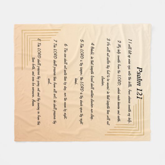 Couverture Polaire Psaume 121 (Devant (Horizontal))