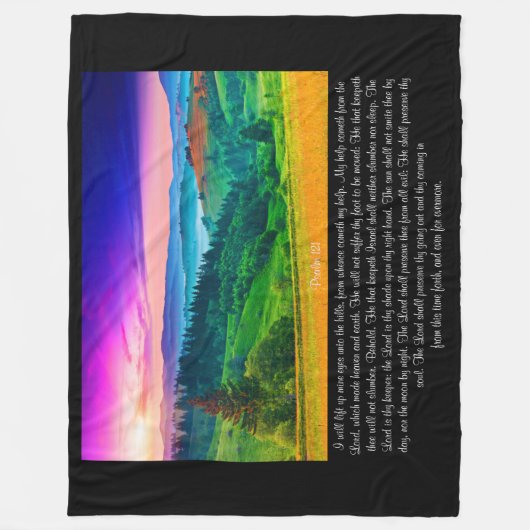 Couverture Polaire Psaume 121 (Devant)