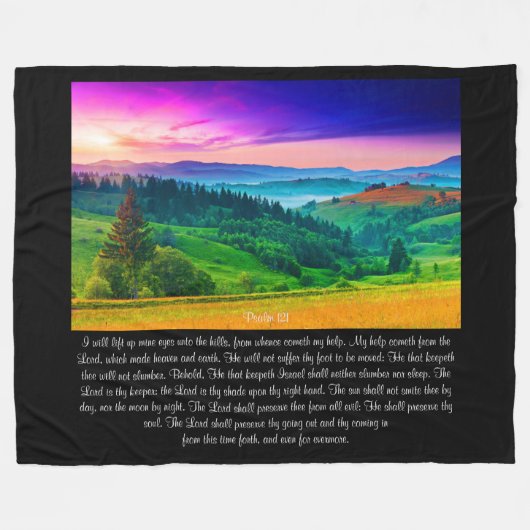 Couverture Polaire Psaume 121 (Devant (Horizontal))