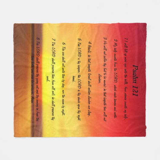 Couverture Polaire Psaume 121 (Devant (Horizontal))