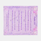Couverture Polaire Psaume 121 Lilac floral polaire (Devant (Horizontal))