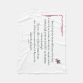 Couverture Polaire Psaume 1 Écriture Art Chemin des justes (Devant)