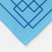 Couverture Polaire Psaume 23 frontière bleue  (Coin)