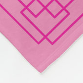 Couverture Polaire Psaume 23 frontière rose (Coin)