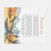 Couverture Polaire Psaume 23 Le Seigneur est mon Berger (Devant (Horizontal))