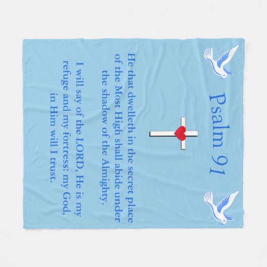 Couverture Polaire Psaume 91 (Devant (Horizontal))