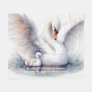 Couverture Polaire Psaume 91:4 Ailes Protection de Dieu Bible Écritur