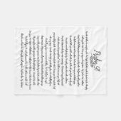 Couverture Polaire Psaume 91 Bible Design Plumes Chrétien (Devant (Horizontal))