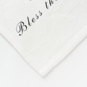 Couverture Polaire Psaume noir et blanc 103 Écriture Texte moderne (Coin)