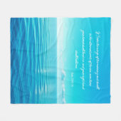 Couverture Polaire Psaume Océan 139:9-10 Faux (Devant (Horizontal))