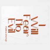 Couverture Polaire Psaumes 23:4 Citation Verse De La Bible (Devant (Horizontal))