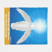 Couverture Polaire Psaumes 91:11 - Faith Fleece Blanket, 50"x60" (Devant (Horizontal))