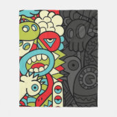 Couverture Polaire Psychedelic Patterns (Devant)
