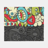 Couverture Polaire Psychedelic Patterns (Devant (Horizontal))