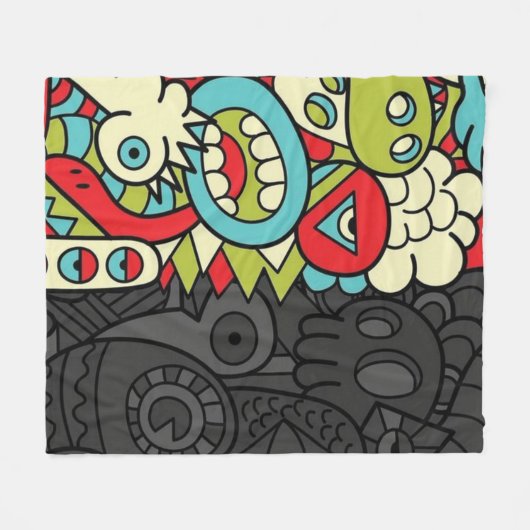 Couverture Polaire Psychedelic Patterns (Devant (Horizontal))