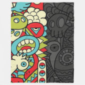 Couverture Polaire Psychedelic Patterns (Devant)