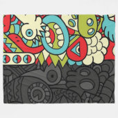 Couverture Polaire Psychedelic Patterns (Devant (Horizontal))