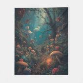 Couverture Polaire Psychedelic woodland fleece blanket (Devant)