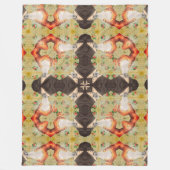 Couverture Polaire Psychédélique Tesla Liquid Mandala Quilt Motif (Devant)