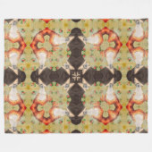 Couverture Polaire Psychédélique Tesla Liquid Mandala Quilt Motif (Devant (Horizontal))