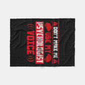 Couverture Polaire Psychology Quote - Don't Make Me Use My Psychologi (Devant (Horizontal))