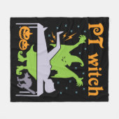 Couverture Polaire PT Witch Physiothérapeute Halloween (Devant (Horizontal))