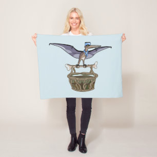 Couverture Polaire Pteranodon Portant Un Panier