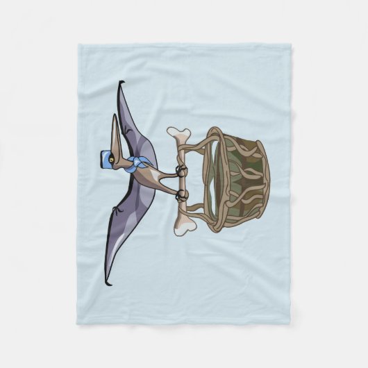 Couverture Polaire Pteranodon Portant Un Panier (Devant)