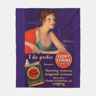 Couverture Polaire Publicité pour les cigarettes Lucky Strikes des an