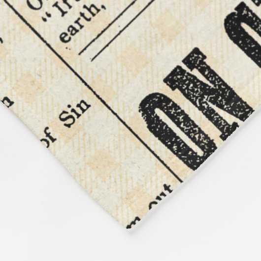 Couverture Polaire publicité vintage (Coin)