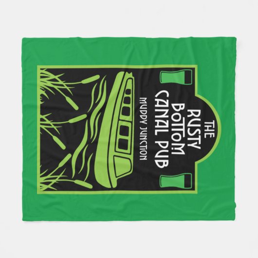 Couverture Polaire Pubs Narrowboat Canal (Devant (Horizontal))