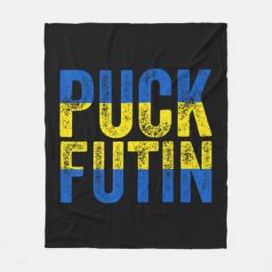 Couverture Polaire Puck Foutine Mème Je Suis Aux Côtés De L'Ukraine A