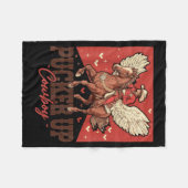 Couverture Polaire Pucker Up Cowboy Funny Western Valentines  (Devant (Horizontal))