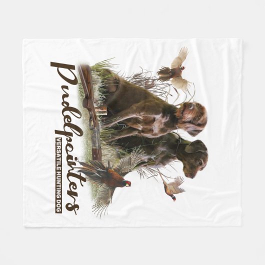 Couverture Polaire Pudelpointers, Chasse faisan (Devant (Horizontal))