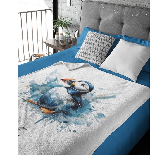 Couverture Polaire Puffin Splash, personnalisé