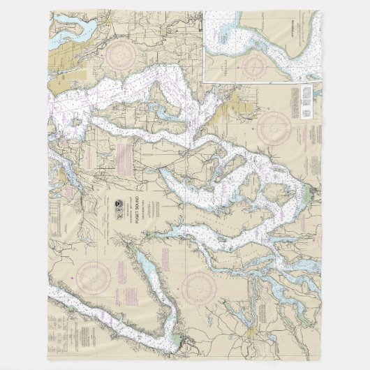 Couverture Polaire Puget Sound Partie sud Graphique nautique 18448 (Devant)