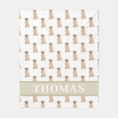 Couverture Polaire Puggle Personnalisé  (Devant)