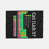 Couverture Polaire Puis-je le Lick Table périodique Enseignant Enfant (Devant (Horizontal))