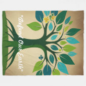 Couverture Polaire "Puissance de guérison de la Terre" (Devant (Horizontal))