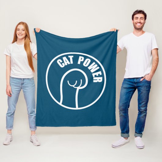 Couverture Polaire Puissance du chat (En situation)