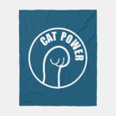 Couverture Polaire Puissance du chat (Devant)
