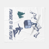 Couverture Polaire Puissance du snowboard pour le peuple Station de s (Devant (Horizontal))
