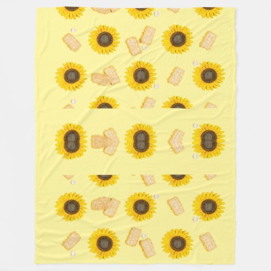 Couverture Polaire puissance du tournesol (Devant)