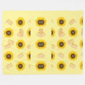 Couverture Polaire puissance du tournesol (Devant (Horizontal))