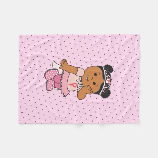 Couverture Polaire Puissance rose (Devant (Horizontal))