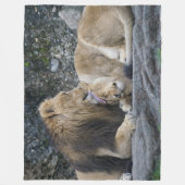 Couverture Polaire Puissant amour Lion (Devant)