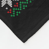 Couverture Polaire Pull de Noël laid 67 Six Sept 6 7 Mème Drôle (Coin)
